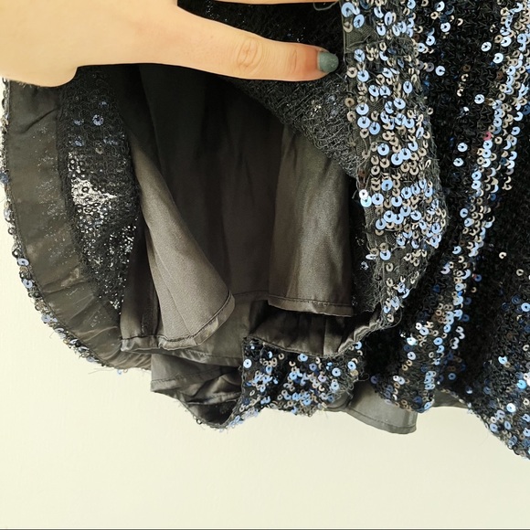 Free People Sparkle and Shine Sequin Romper with Tie Back - Picture 15 of 15